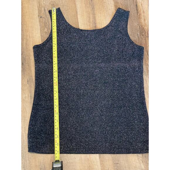 Western Connection tank top SMALL black and metallic knit - Picture 5 of 5